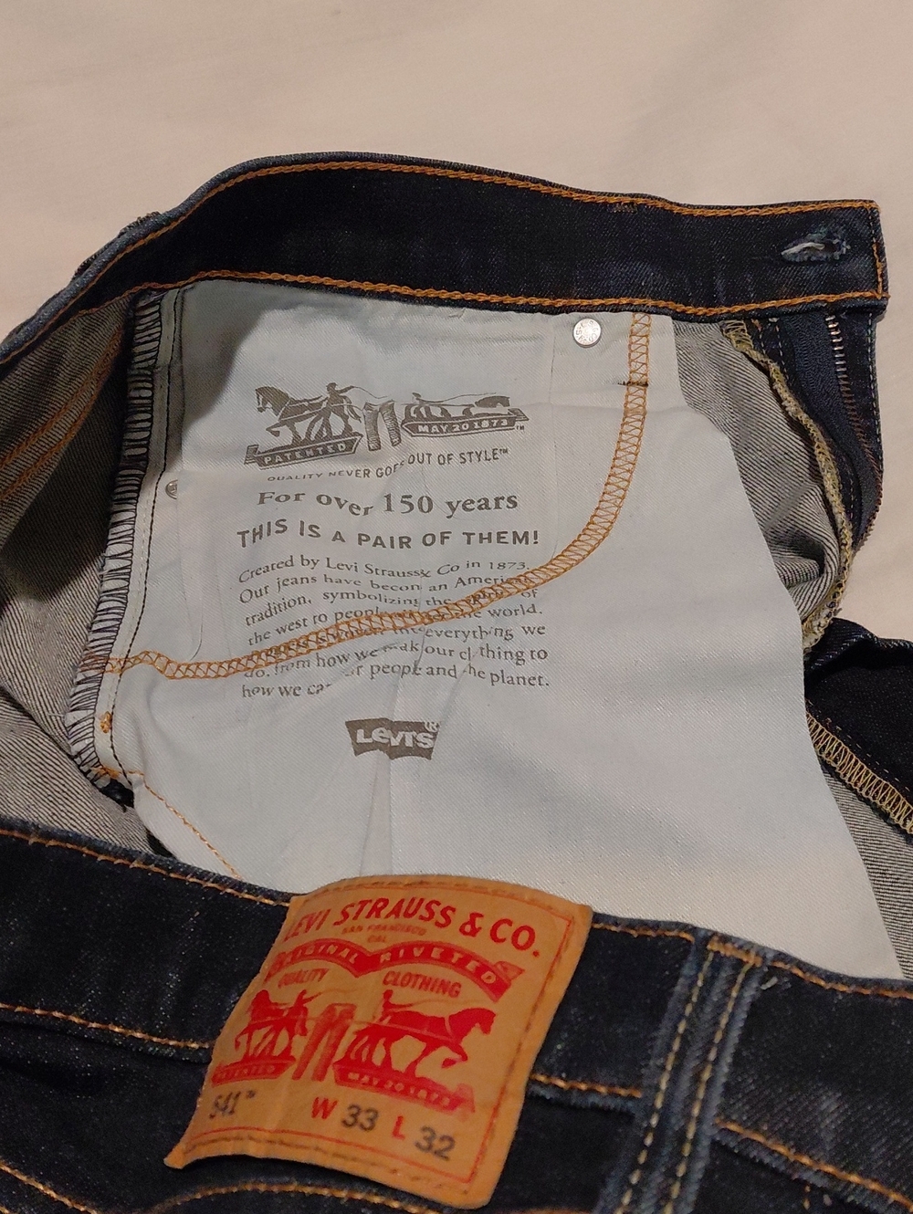 Levi's 541 Men's Indigo Athletic TaperJeans - Picture 9 of 9